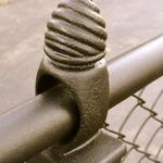 150 + year old fencing with the "Ornamental Acorn" proudly restored & kept in pristine condition!