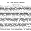 The Corbin Family of Virginia