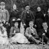 Schoenaich Germany 1903: "Taken on top of the vineyard"
Back: Jakob and Christine Lutz, Frederick Lutz and wife, Anna Lutz (daugther of Jakob)
Front: Amelia and Katherine Lutz (visiting from America), two of Jakob's sons.— at Schoenaich, Germany.