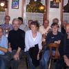 Front (l to r): Walter Jehle (who wrote the historical book on Schoenaich), Juergen, me, Juergen's wife Ulrike, Juergen & Ulrike's son Pekka, and then Fred. Back behind Juergen's head is cousin Margrit and her husband Heinz. In the back, between Ulrike & Pekka, is Juergen's dad (Erwin) with his wife (Irmgard) to his left. The man with the blue plaid shirt in the back/right is Hans Ulmer (a cousin of Fred's). On the far right is Reinhard Metzger who dug out all the church records on our family, which no one else had access to, apparently because he is an elder at the church. He was so very nice and very helpful, and spent a lot of time there at the pub trying to explain what he knew, even though he had just lost his wife a few weeks earlier. He seemed to think he might be related to us by marriage, possibly through Adolph Metzger, but Margrit wasn't so sure this was so.
